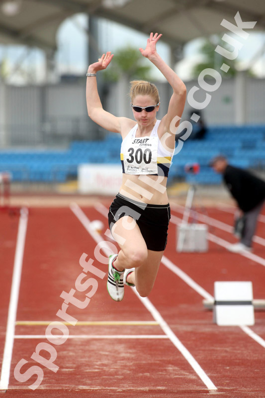 Michelle Robbins (Crewe & Nantwich AC) senior womens triple jump, Northern Championships, Sport City, Manchester